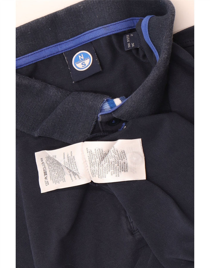 Camisa polo masculina North Sails 2XL algodão azul marinho