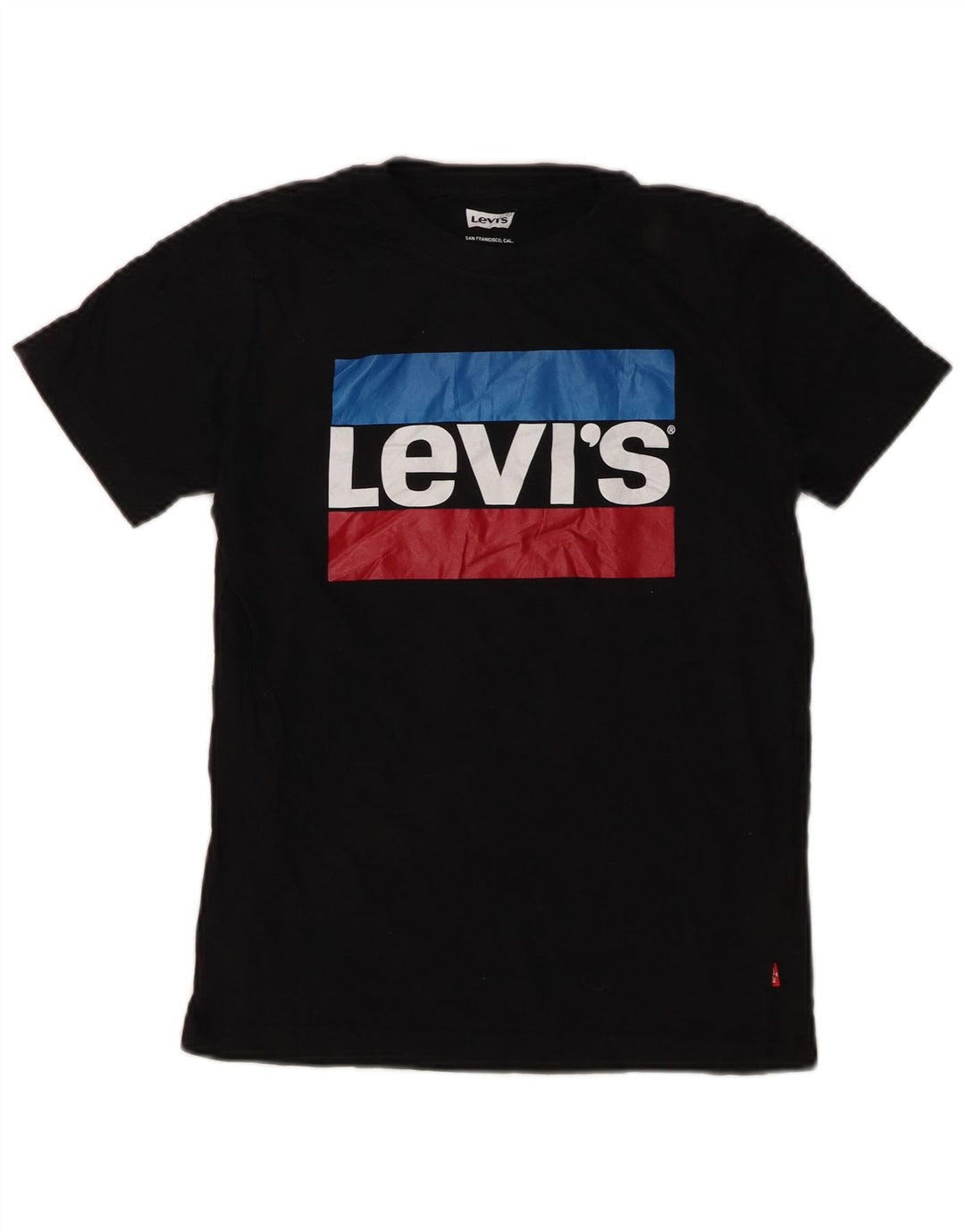 Camiseta Levi's Boys Graphic 10-11 Anos Médio Algodão Preto