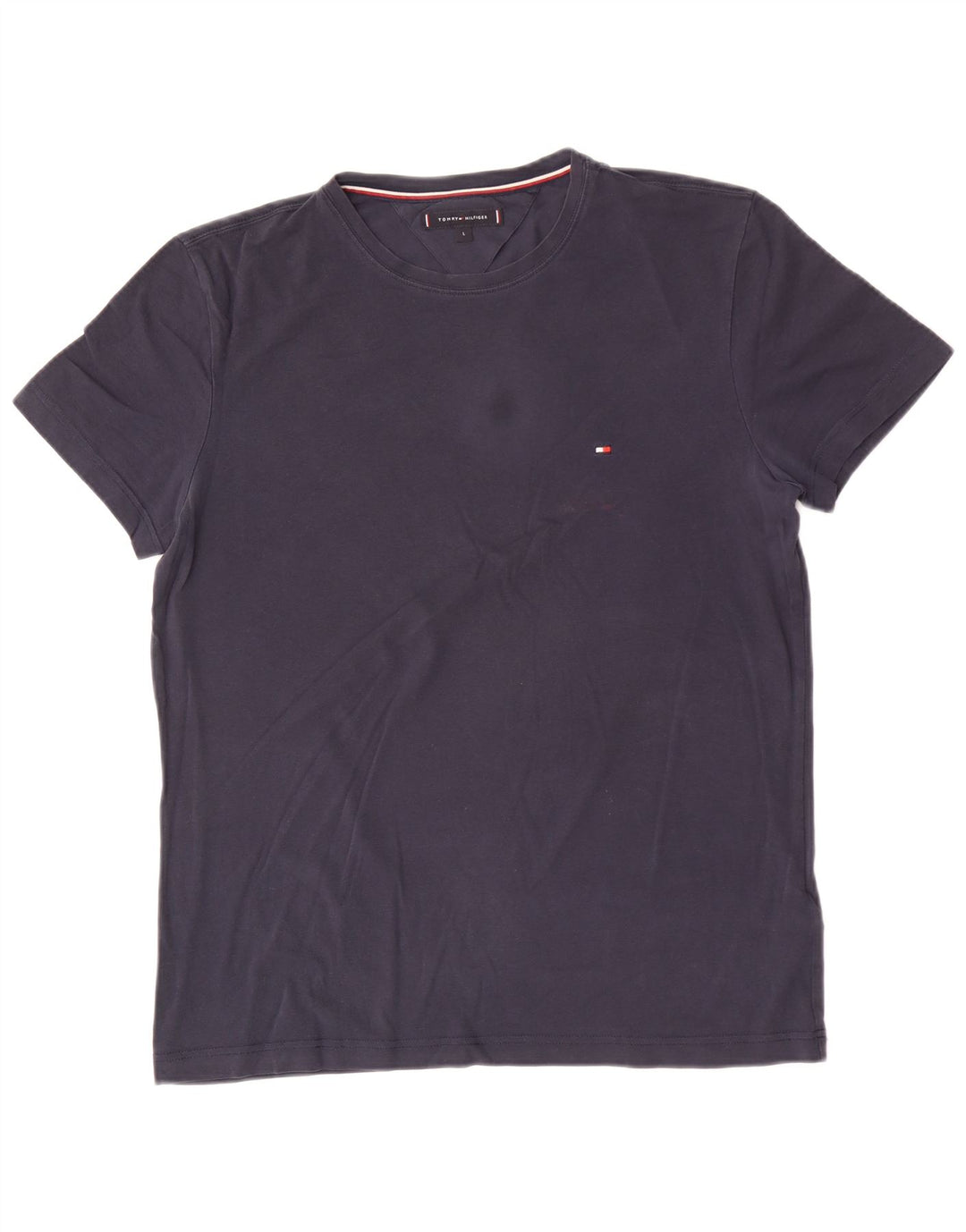 Camiseta masculina Tommy Hilfiger grande algodão azul marinho