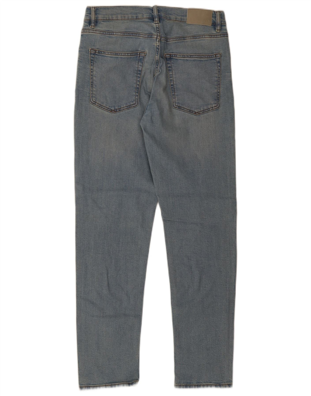 Zara Mens Straight Jeans EU 40 Médio W31 L31 Azul Algodão