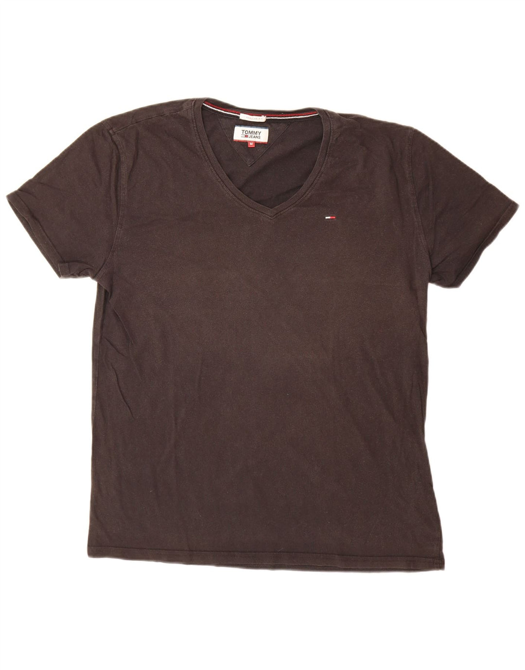Camiseta masculina Tommy Hilfiger Top médio algodão preto