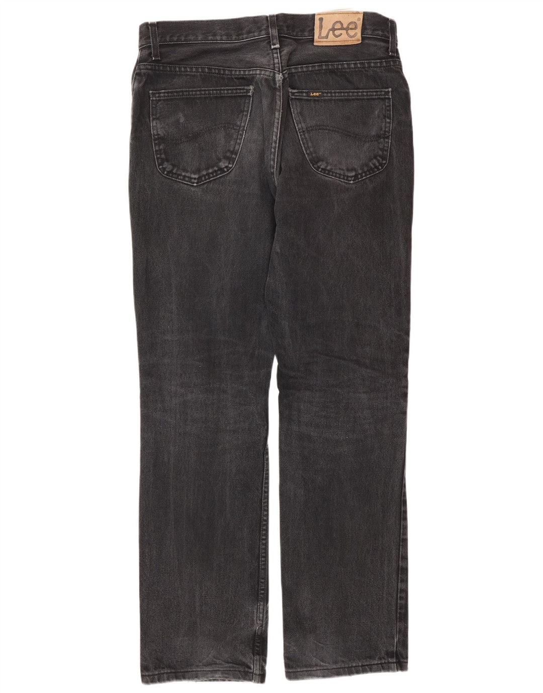 LEE Mens Detroit Straight Jeans W34 L34 Cinza Algodão