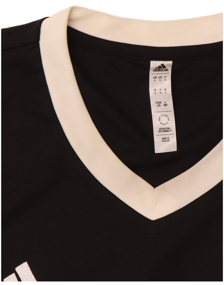 Adidas Mens Aeroready Camiseta Top Grande Poliéster Preto
