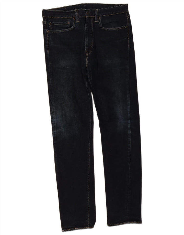 Levi's Masculino 522 Slim Jeans W34 L34 Azul Marinho Algodão