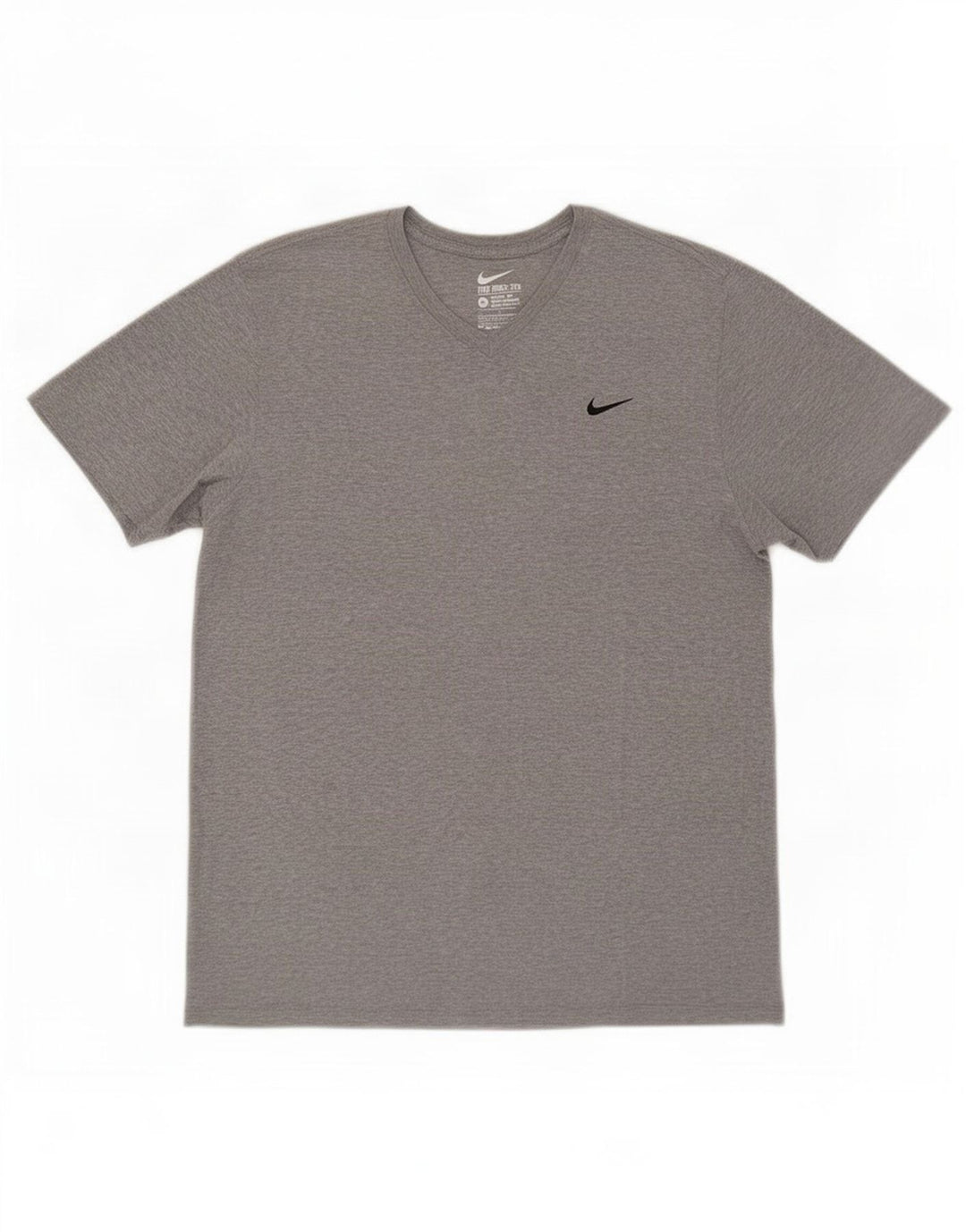 Camiseta masculina Nike Athletic Cut Top grande algodão manchado cinza