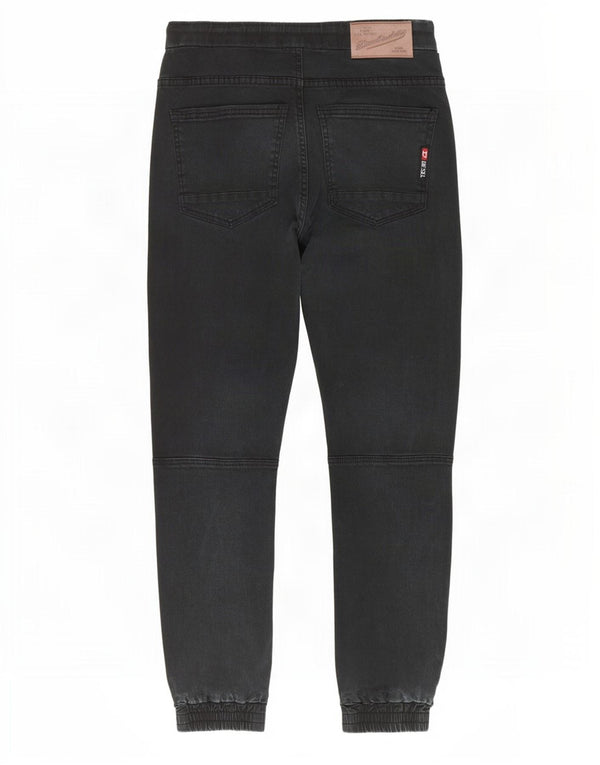Diesel feminino joggers jeans retos IT 42 médio W29 L28 algodão preto