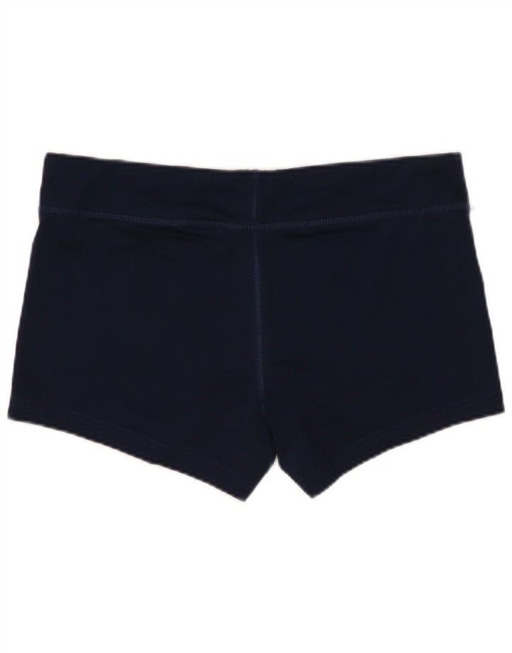 Shorts esportivos femininos NIKE Dri Fit UK 12 médio azul marinho poliéster