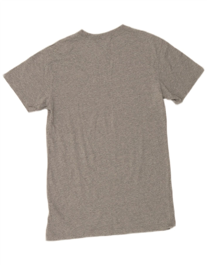 Camiseta masculina Nike Top XS cinza manchado de algodão