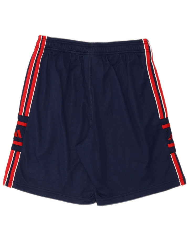 Shorts esportivos gráficos masculinos Adidas médio azul marinho poliamida
