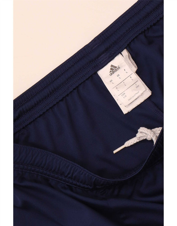 Adidas Masculino Climalite Sport Shorts Grande Azul Marinho Colorblock Poliéster