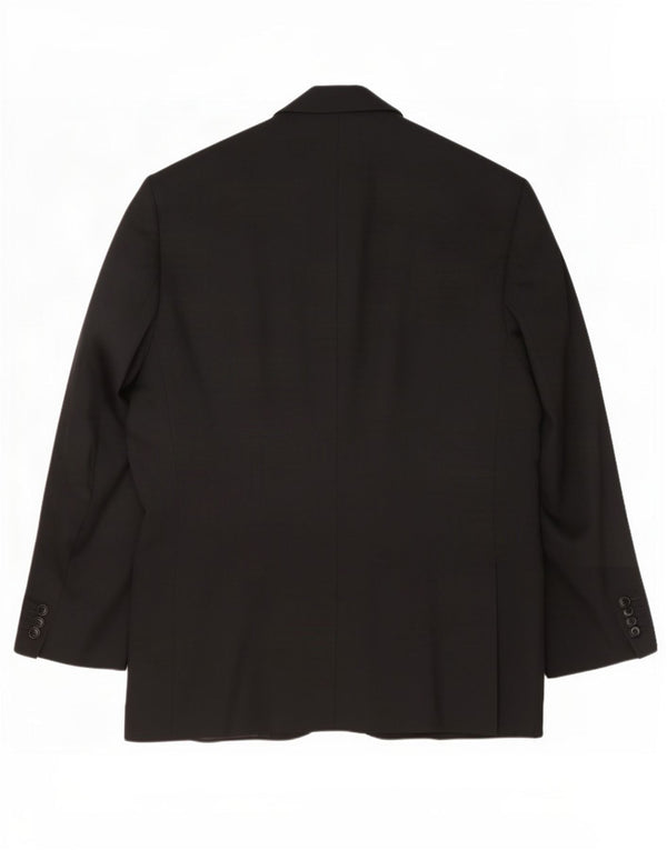 Jaqueta blazer masculina Zara com 2 botões Reino Unido 40 grande lã preta