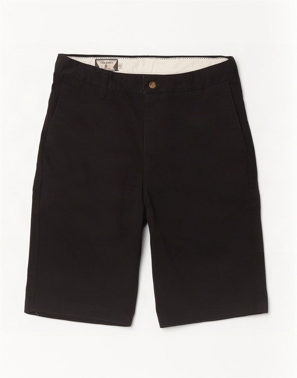 Volcom Mens Chino Shorts W30 Médio Algodão Preto