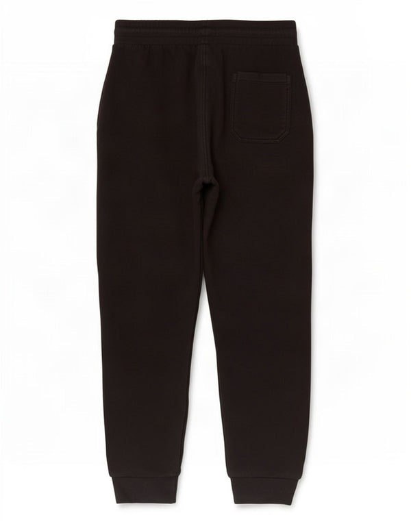 Sergio Tacchini Calça esportiva masculina gráfica joggers grande algodão preto
