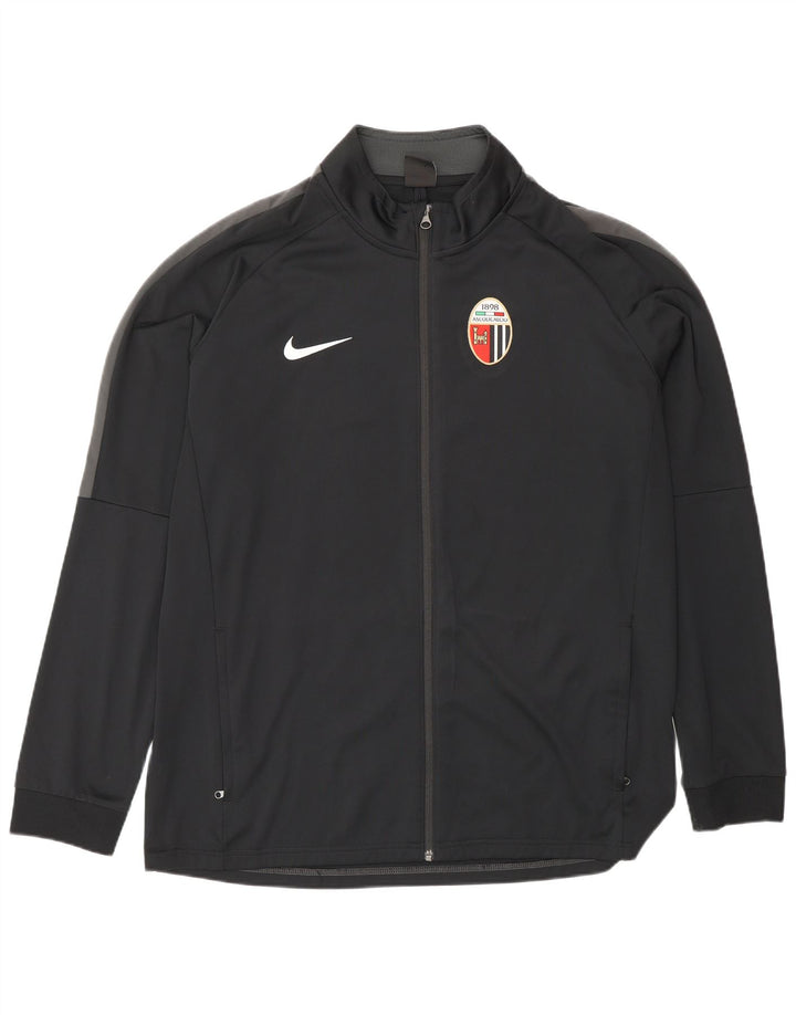 Nike Mens Graphic Tracksuit Top Jacket XL Preto Colorblock Poliéster