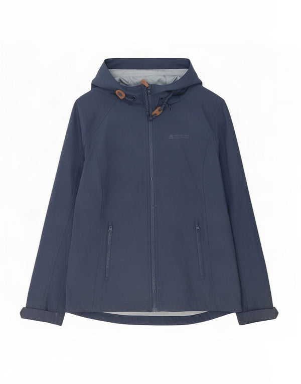 Jaqueta de chuva feminina com capuz Mountain Warehouse Reino Unido 14 grande azul marinho