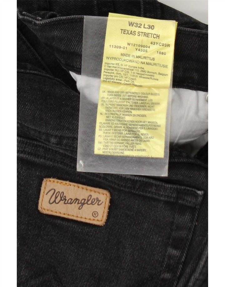 Wrangler feminino Texas Stretch Straight Jeans W32 L30 algodão cinza