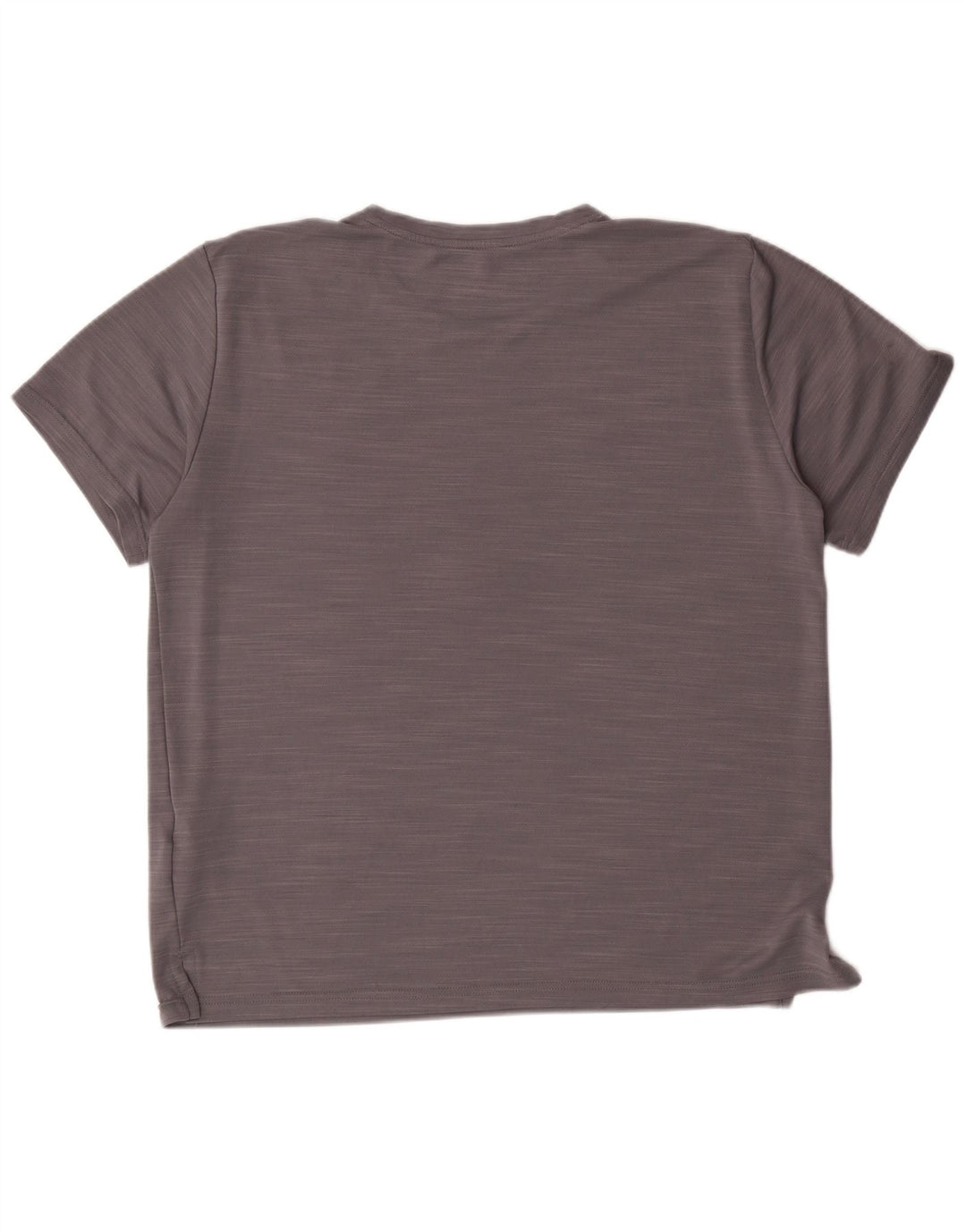 Camiseta feminina Nike Dri Fit UK 16 grande poliéster manchado cinza