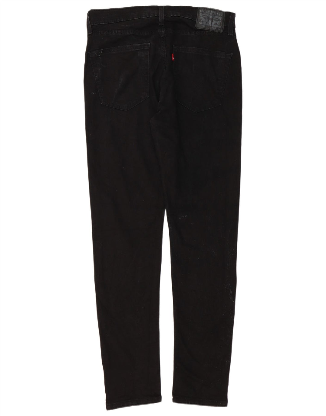 LEVI'S Masculino 512 Slim Tapered Jeans W34 L32 Algodão Preto