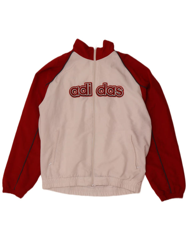 Adidas Mens Graphic Tracksuit Top Jacket UK 42/44 Grande Branco Colorblock