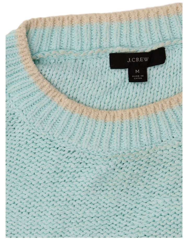 J. CREW Suéter feminino grande com gola canoa Reino Unido 14 turquesa médio