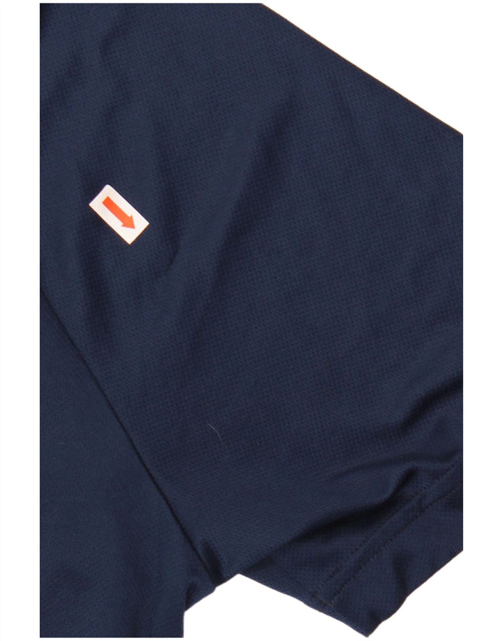 Camiseta Adidas Masculina Climalite Graphic Top Grande Poliéster Azul Marinho