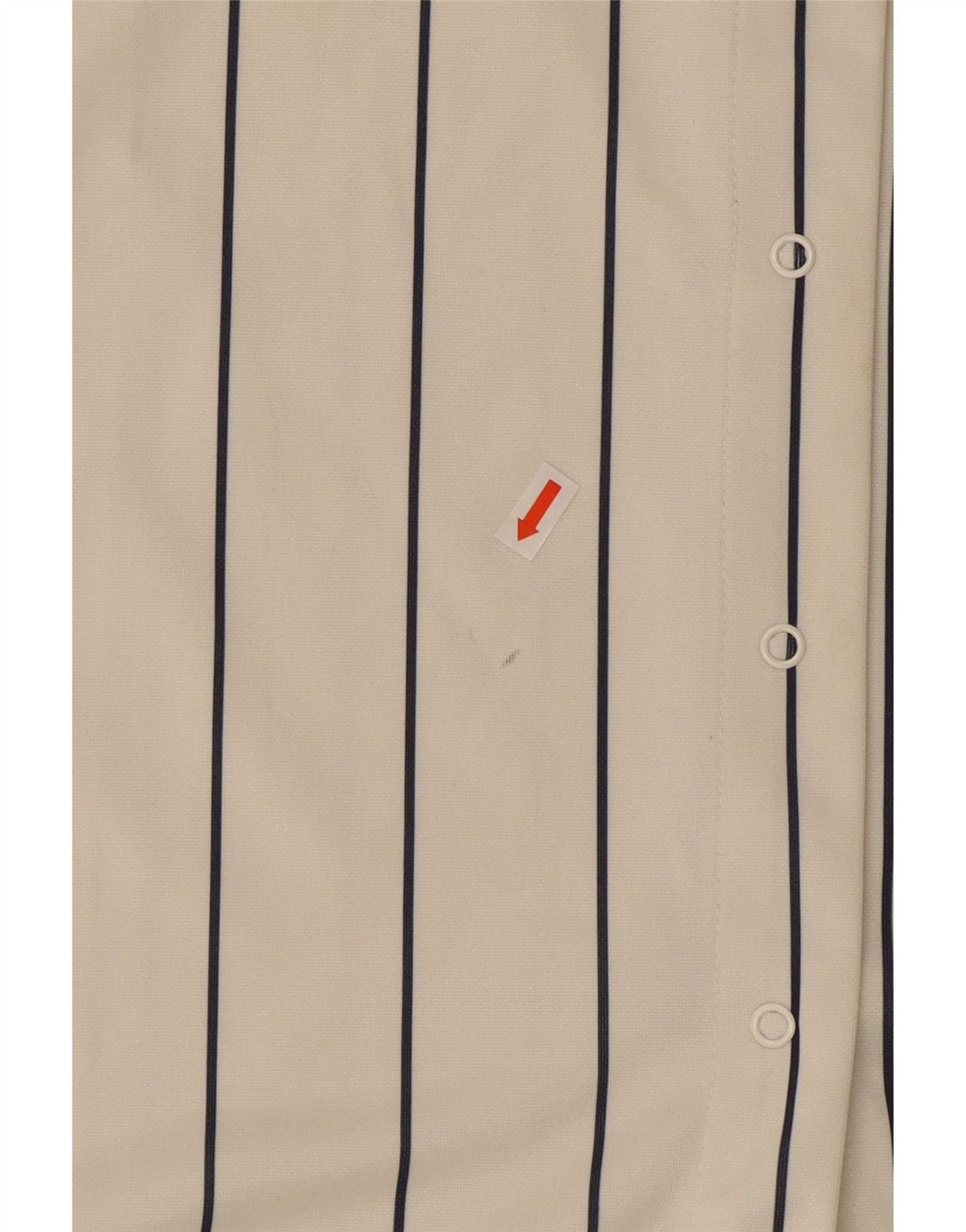 Fila Womens Graphic Oversized Jersey Top UK 10 Pequeno Listrado Branco