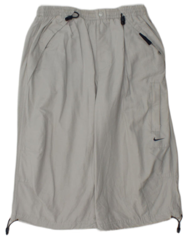 Nike Mens Sport Shorts Pequeno Algodão Cinza