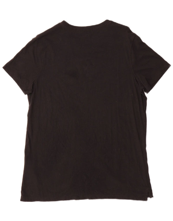 Camiseta feminina Carhartt com ajuste relaxado e gráfico EUA 12/14 grande Tencel preto