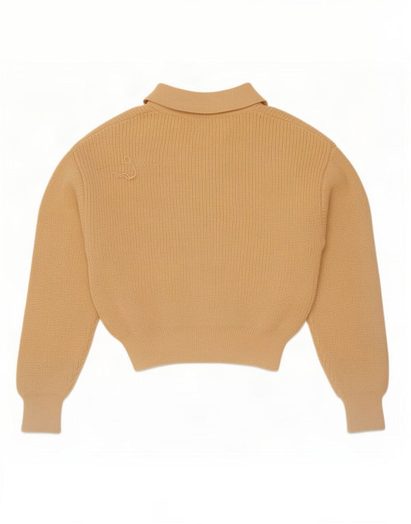Suéter Zara Boys Crop Polo Neck Jumper 13-14 anos Amarelo Poliéster