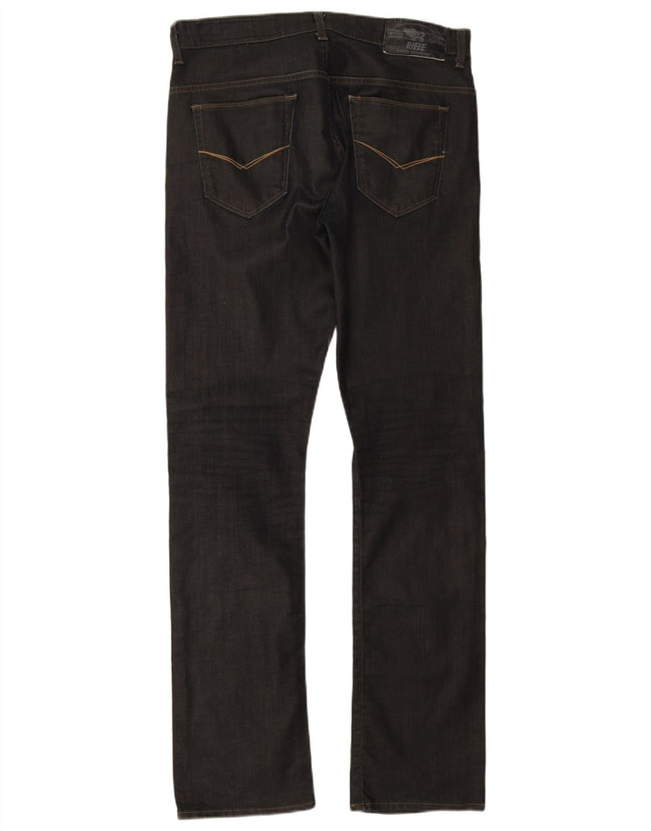 Rifle Masculino Jeans Reto W34 L32 Algodão Cinza