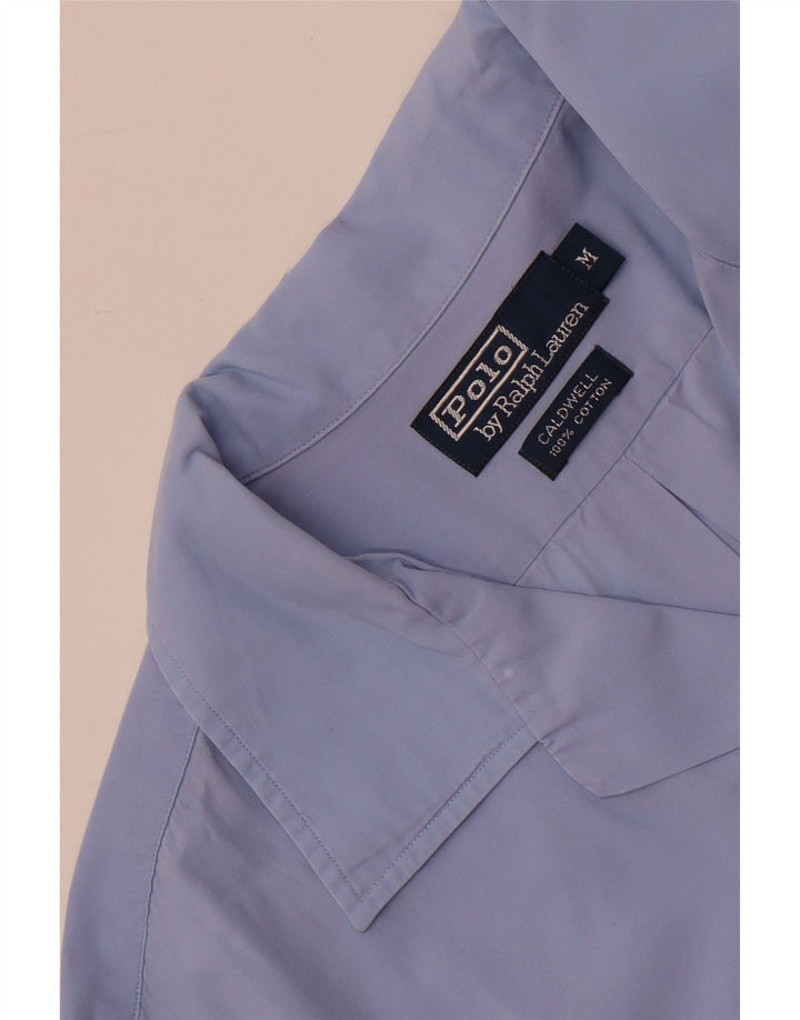 Polo Ralph Lauren Camisa masculina de manga curta azul médio algodão