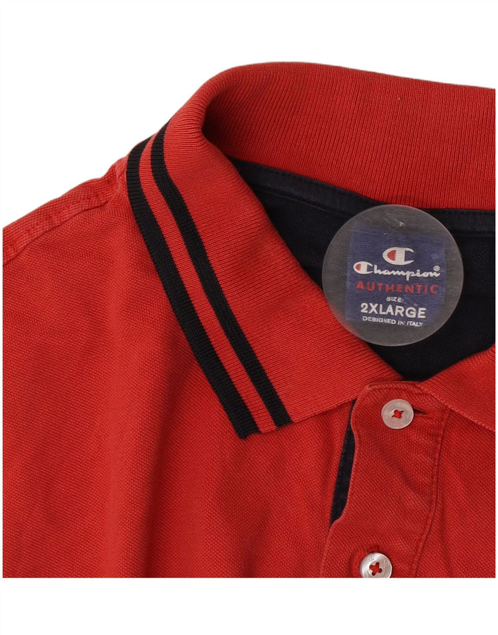 Camisa polo masculina Champion 2XL vermelha