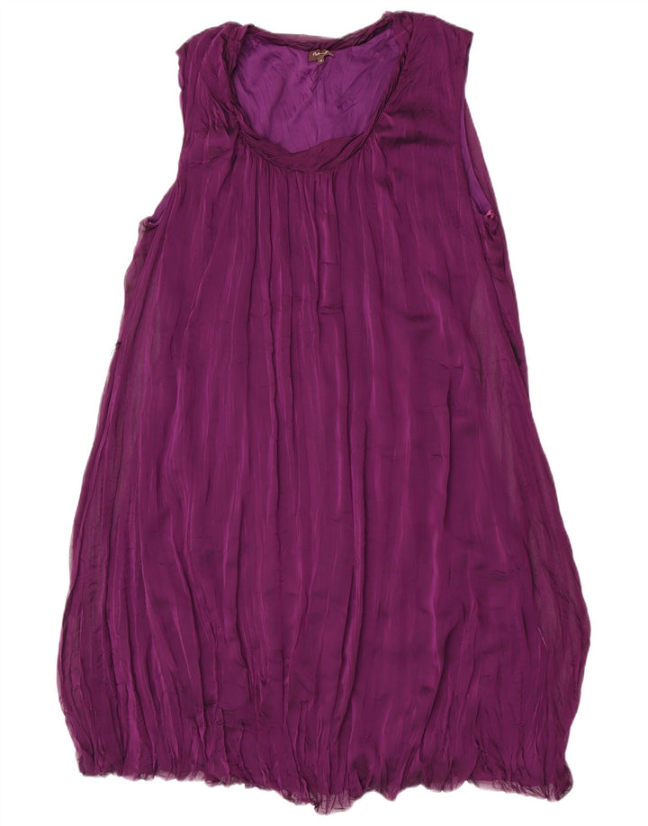 Vestido de verão feminino Fase Oito UK 18 XL poliéster roxo