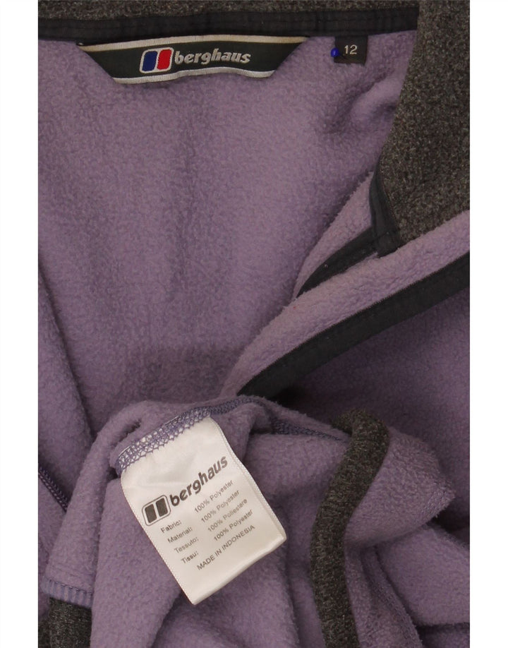 Jaqueta de lã feminina Berghaus UK 12 poliéster colorblock roxo médio