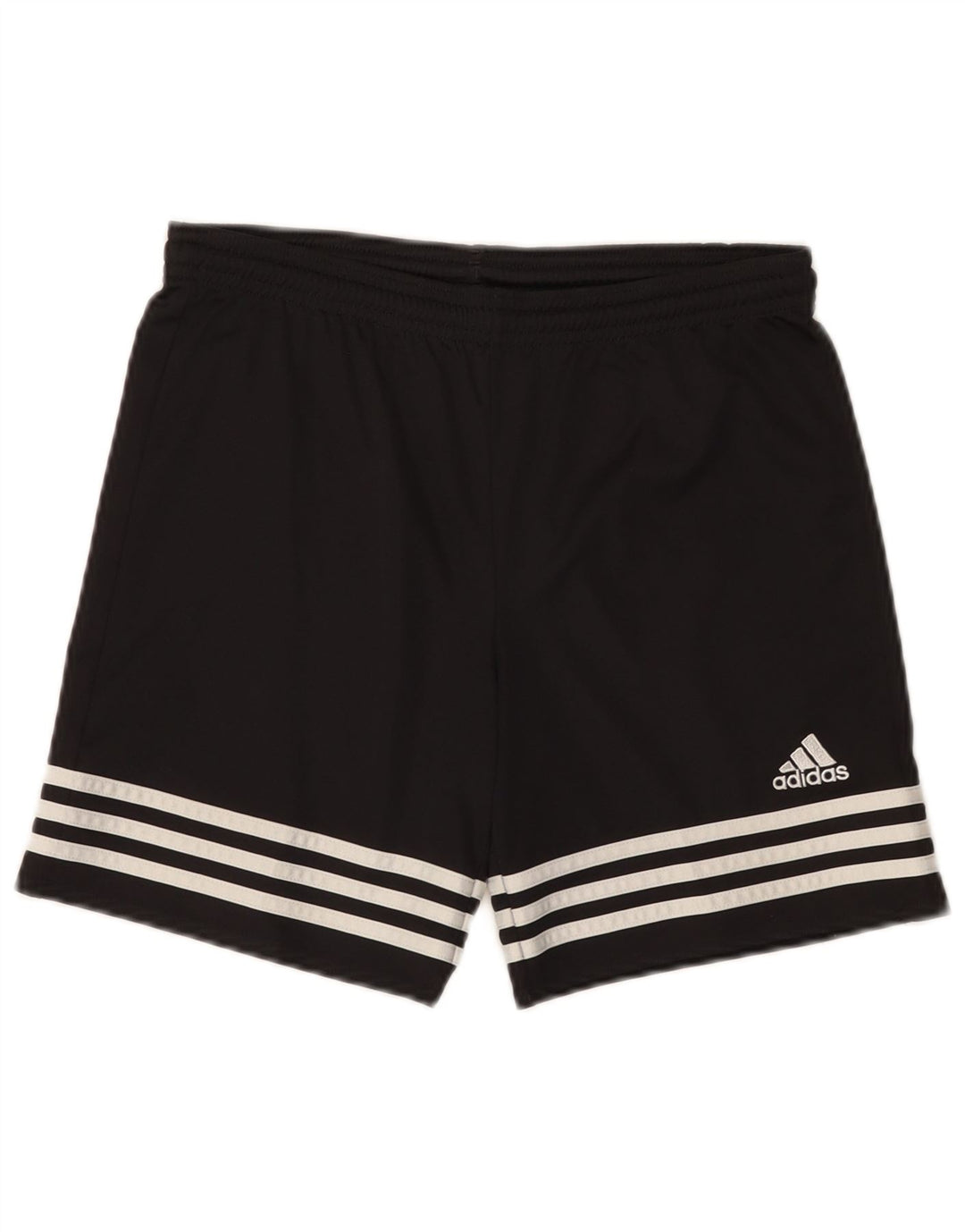 Shorts esportivos Adidas Boys Climalite 12-13 anos grandes pretos poliéster