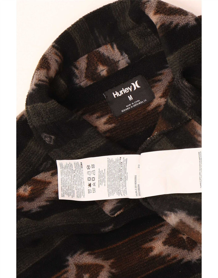 Camisa de lã masculina Hurley média multicolorida Fair Isle poliéster