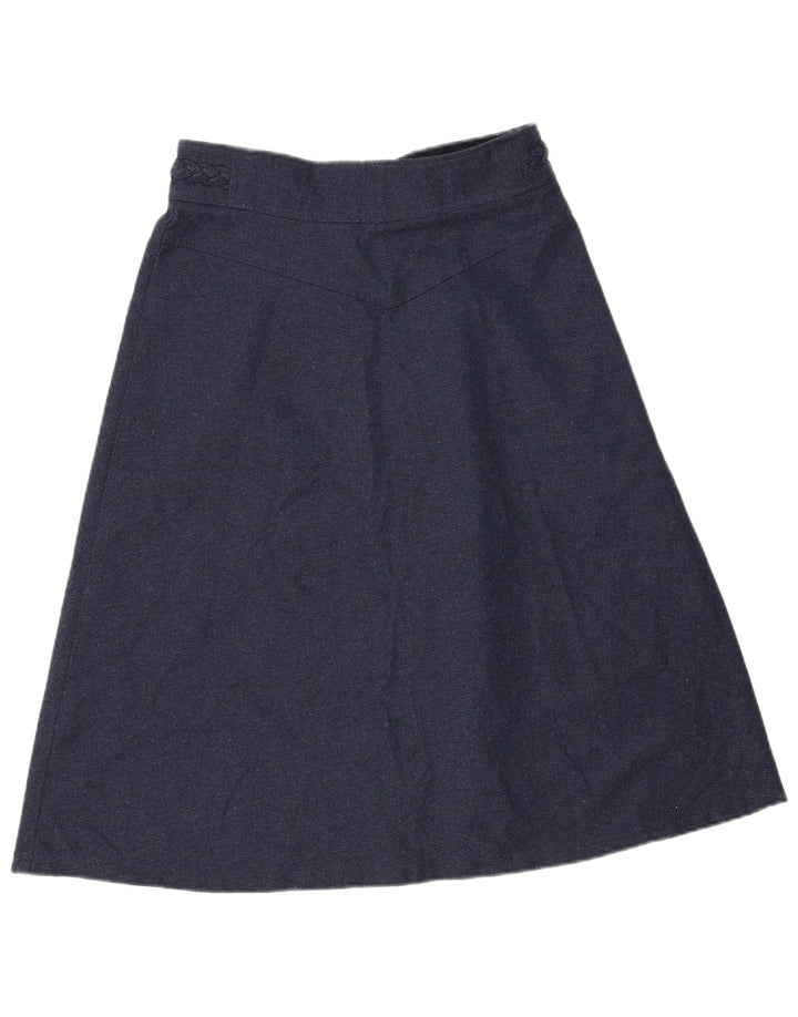 Saia feminina Brugi A-Line W30 poliéster azul marinho médio