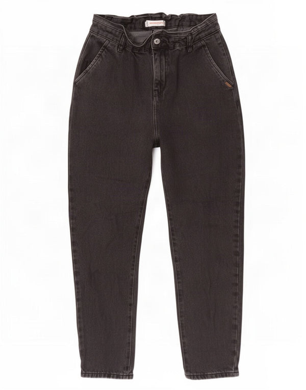 Calça jeans feminina cintura alta Zara EU 32 2XS W22 L24 preta