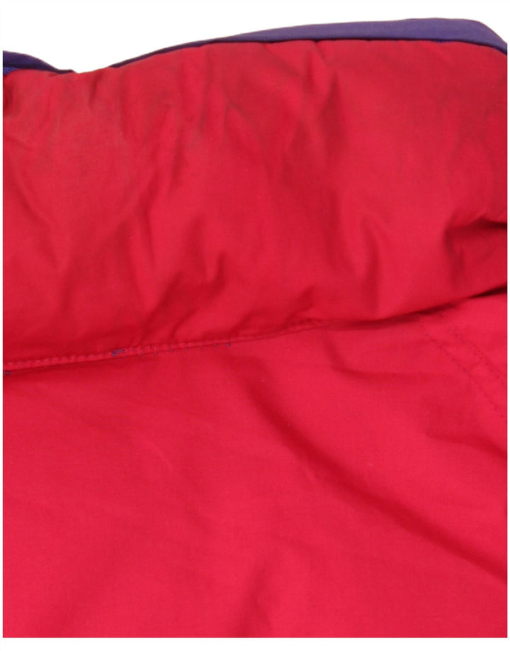 Jaqueta acolchoada reversível masculina DIADORA UK 42 XL poliéster vermelho