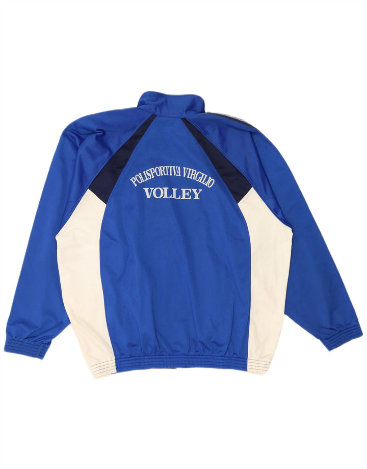 Jaqueta masculina de agasalho gráfico Champion 2XL azul colorblock poliéster
