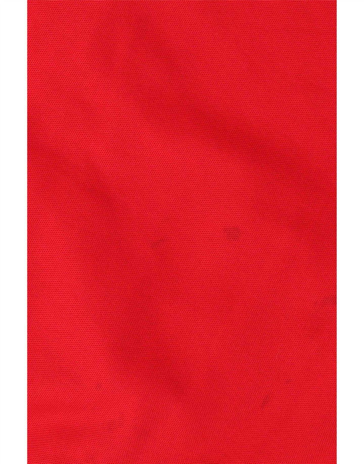 Arena Mens Graphic Tracksuit Top Jaqueta Grande Algodão Colorblock Vermelho