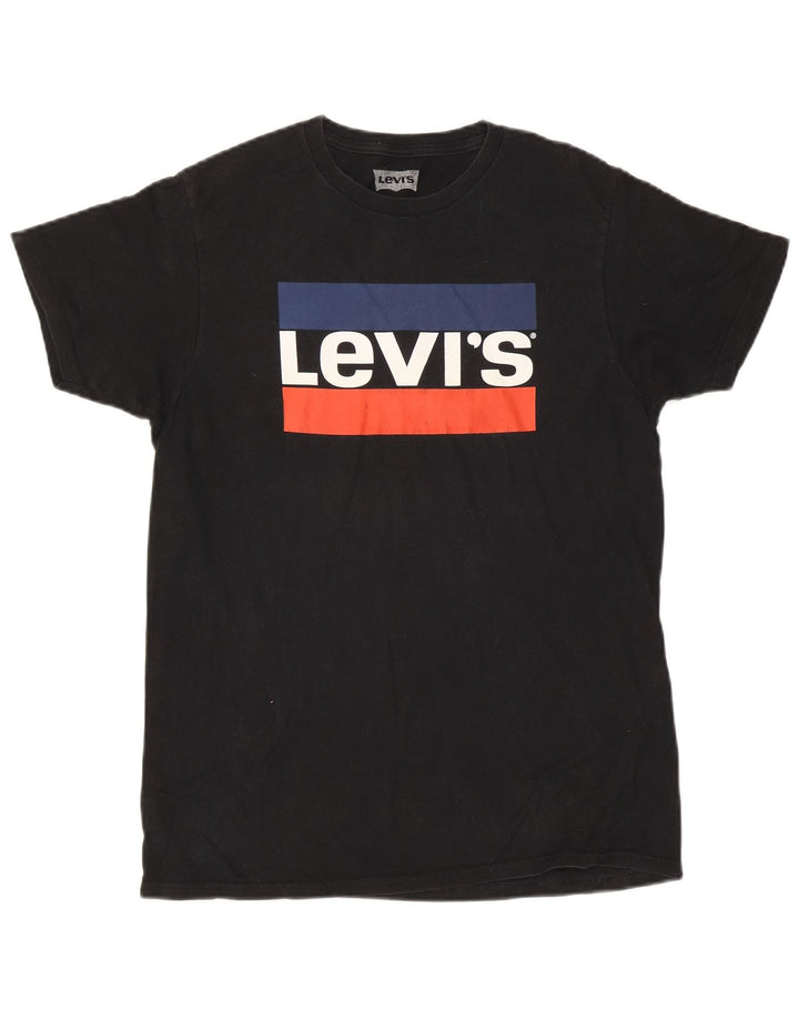 Camiseta gráfica masculina Levi's Top médio preto