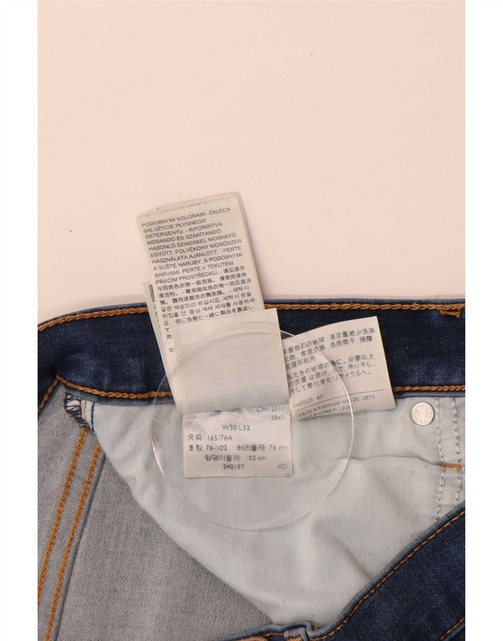 Calça jeans feminina Levi's 314 Shaping Straight W30 L31 azul algodão