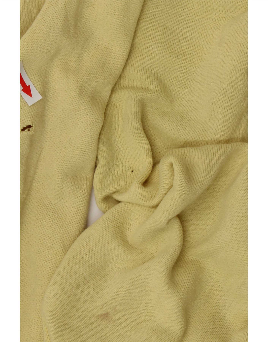 Think Pink Mens Polo Neck Moletom Jumper IT 50 Algodão Amarelo Médio