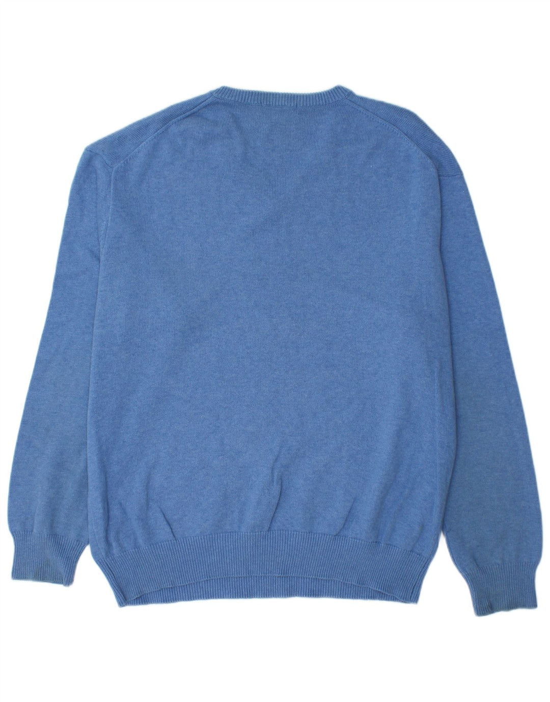 Suéter masculino GANT com decote em V XL algodão azul