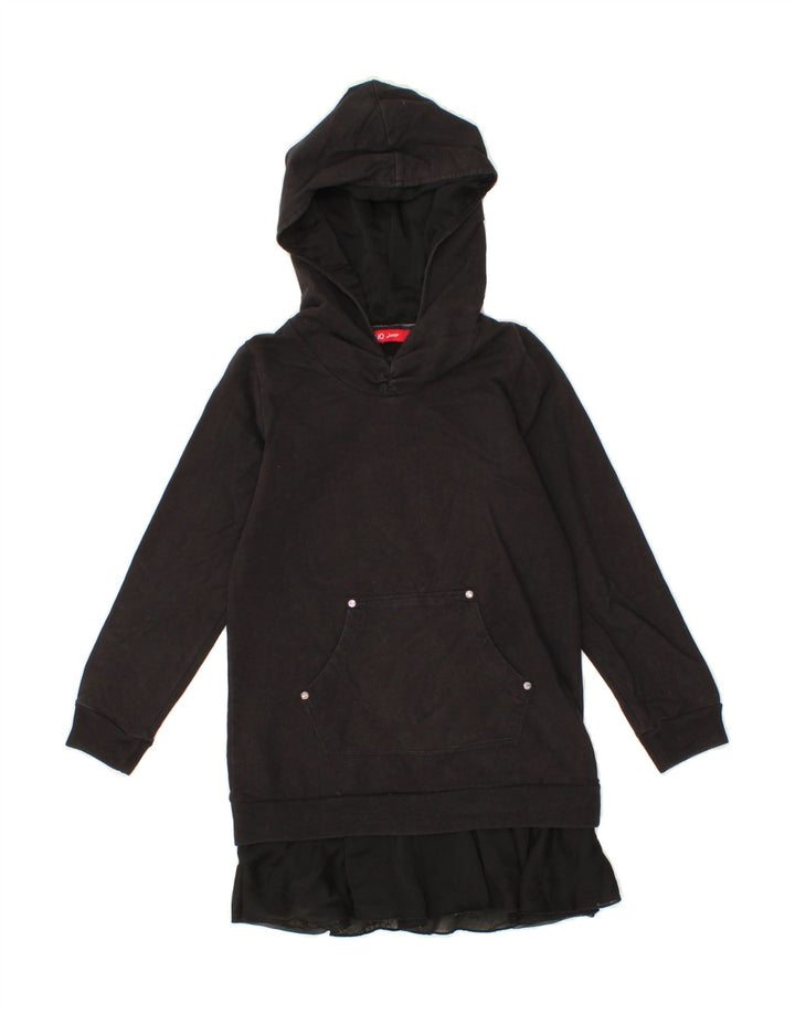 LIU JO JUNIOR Girls Hooded Dress 7-8 Years Black Cotton Vintage Liu Jo junior and Second-Hand Liu Jo junior from Messina Hembry 