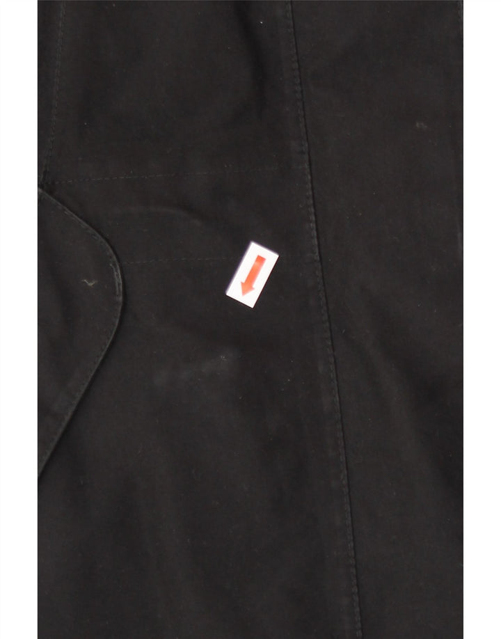 Casaco corta-vento feminino Jack Wolfskin Reino Unido 12/14 poliéster preto médio