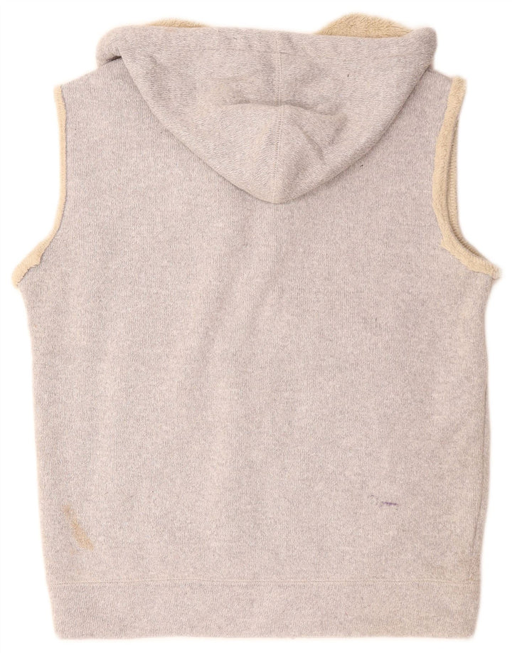 Suéter masculino com capuz e zíper BILLABONG, pequeno, cinza, poliéster