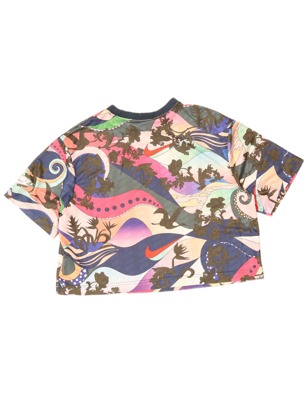 Camiseta feminina Nike Crop Graphic UK 6 XS Multicolorida Floral