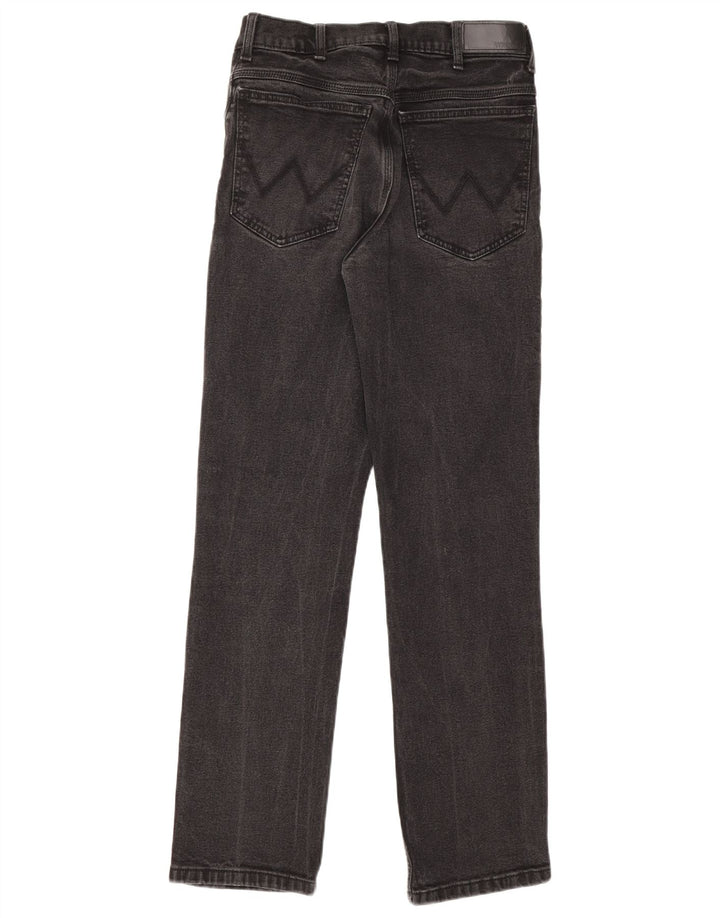 Wrangler Mens Straight Jeans W31 L32 Algodão Preto